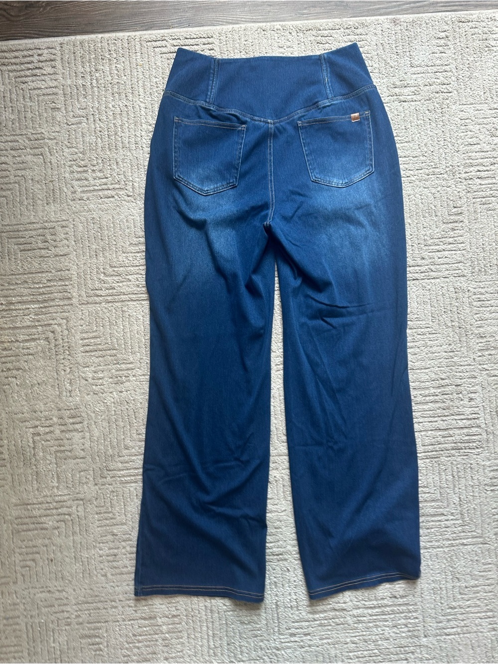 Halara Flex™ Crossover High Waisted Tummy Control Casual Straight Leg Jeans - Picture 13 of 16